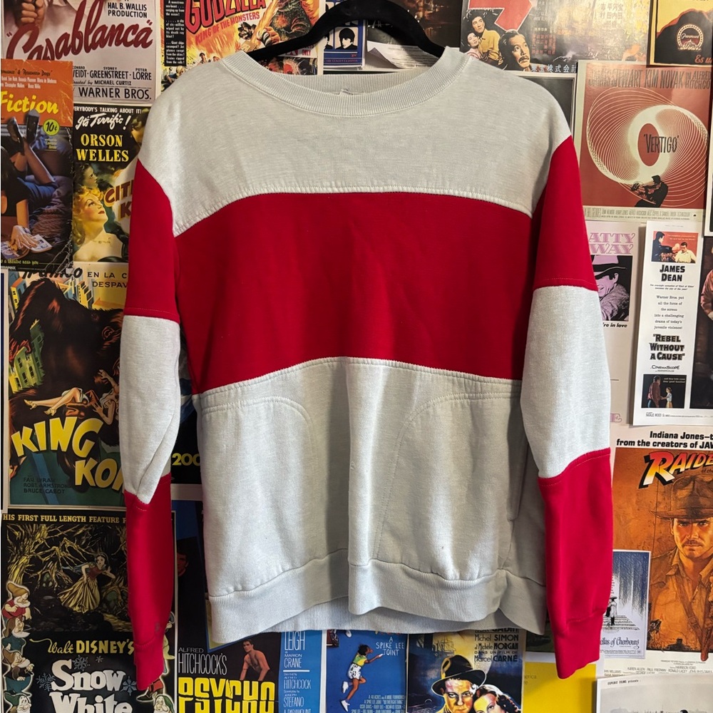 Red and Gray Men's Sweatshirt